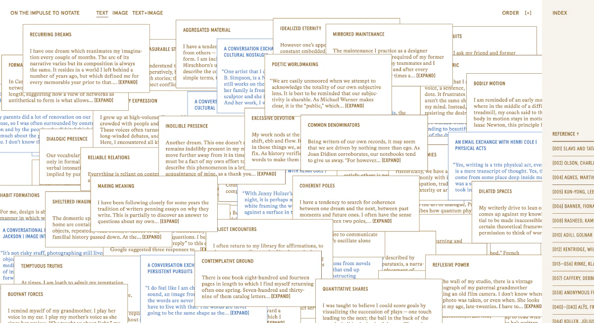 On the Impulse to Notate