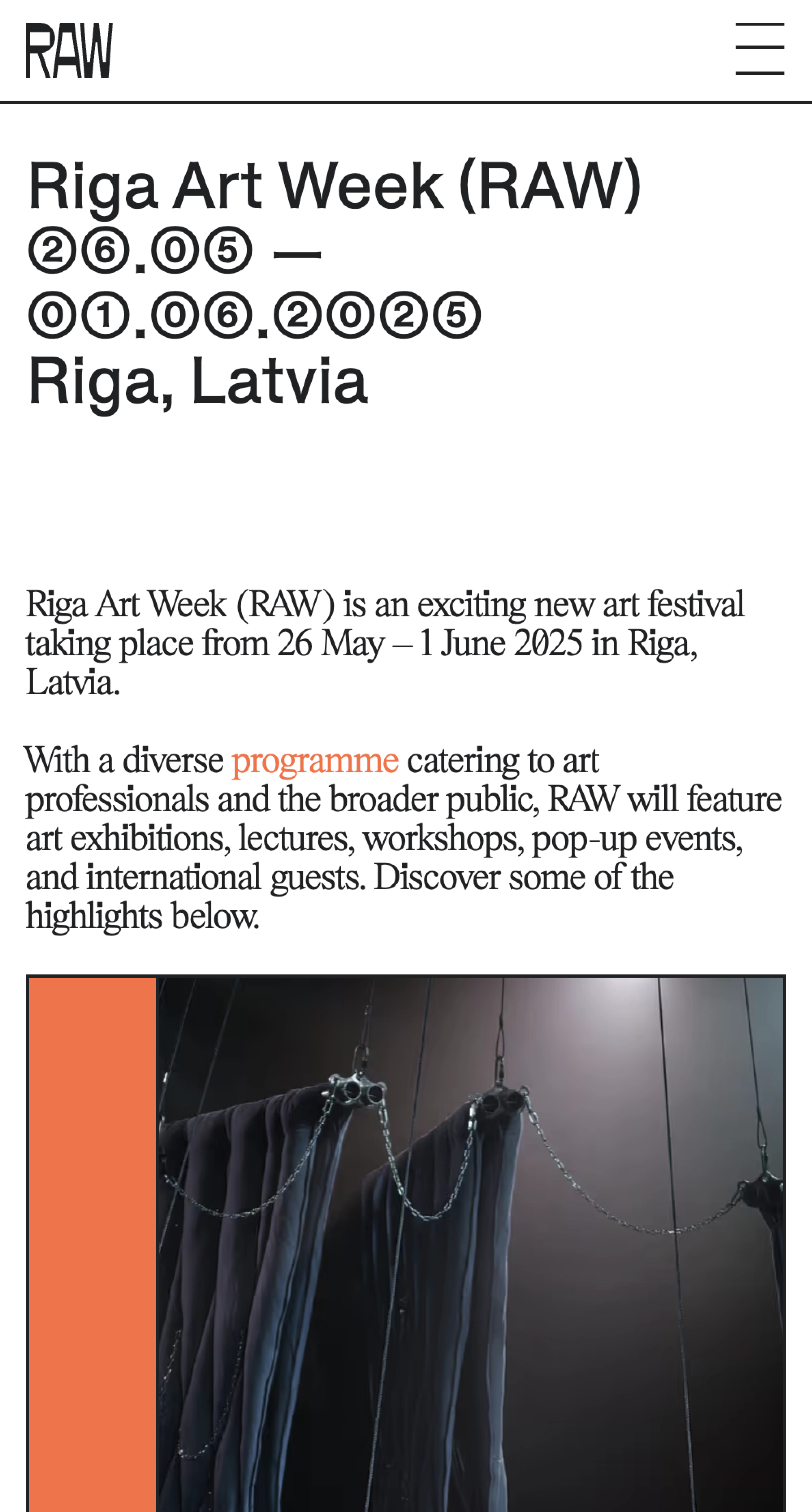 Riga Art Week (Mobile)