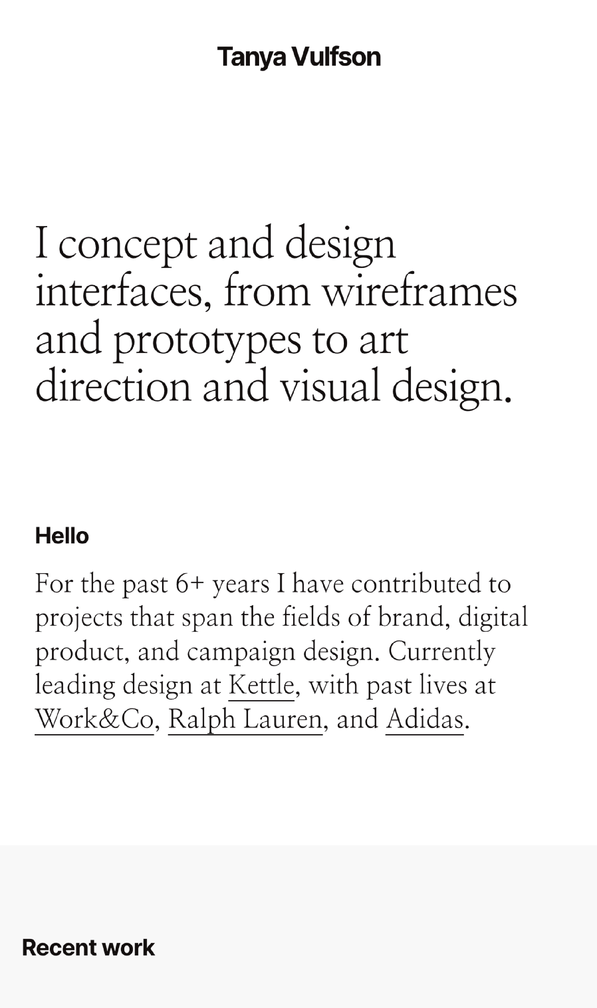 Tanya Vulfson (Mobile)