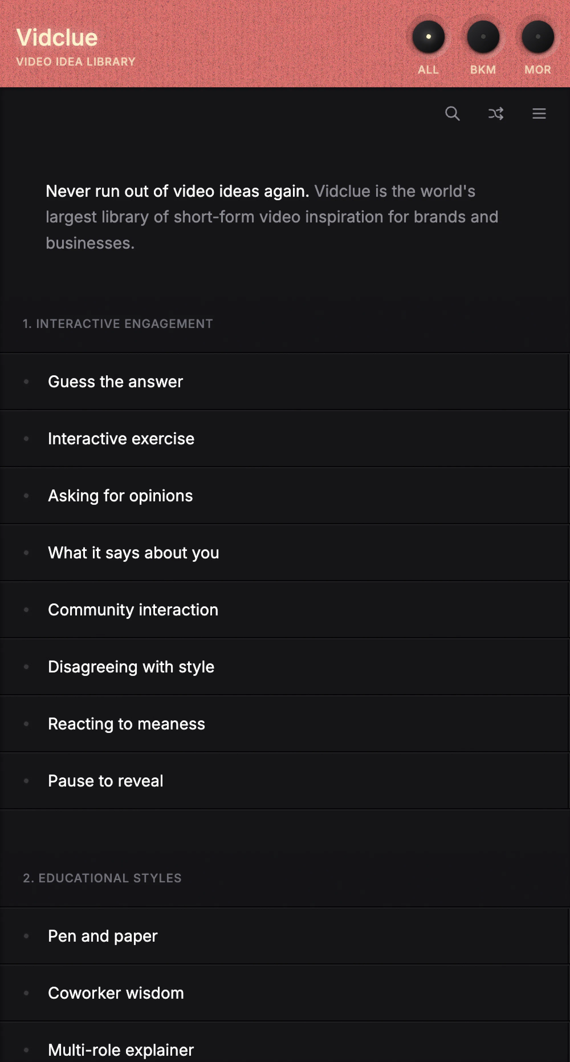 Vidclue (Mobile)